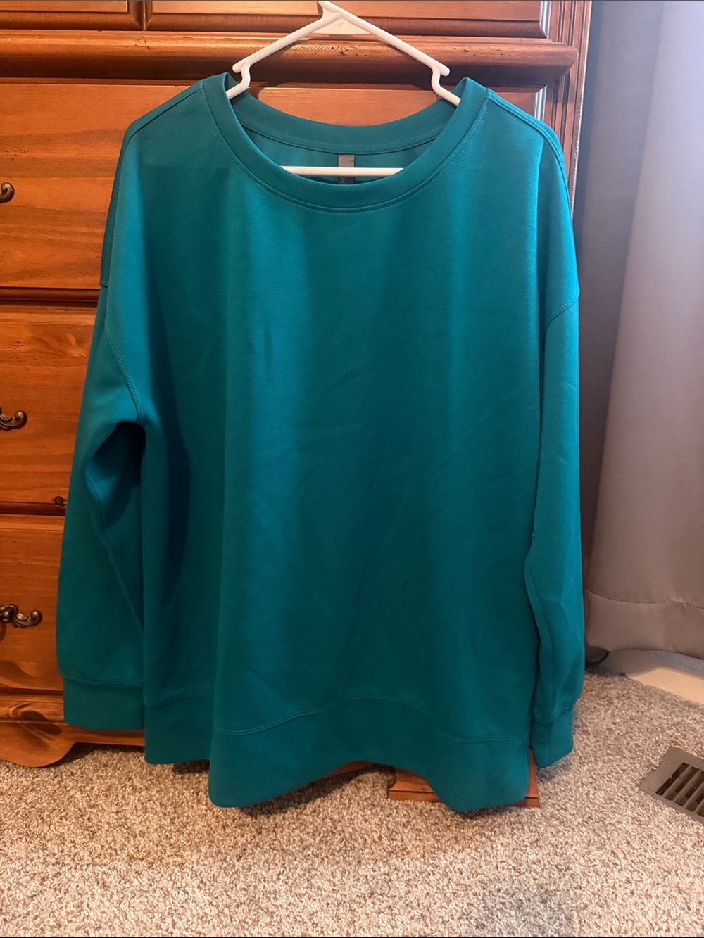 Mondetta Teal Crewneck Pullover